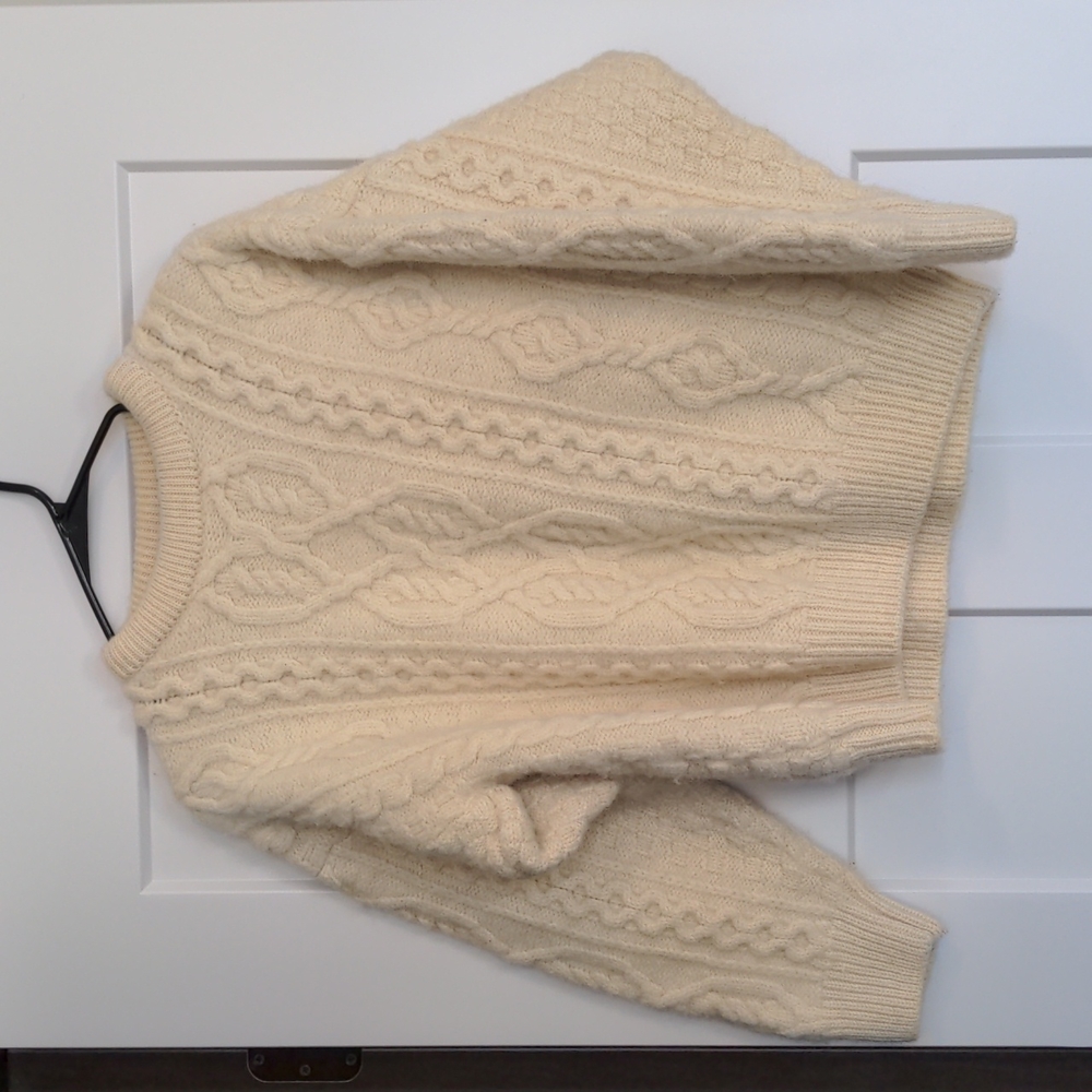 Vintage Aran Crafts Wool Sweater